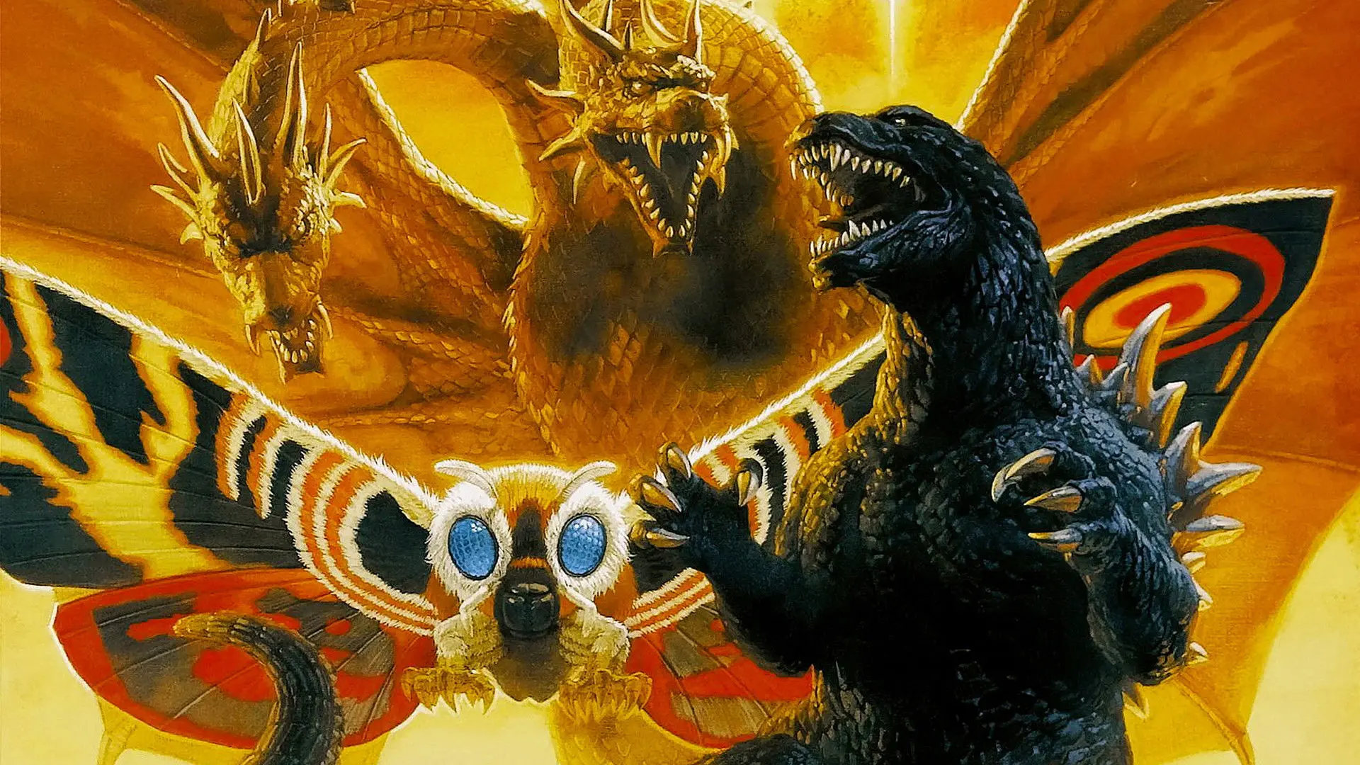 Godzilla, Mothra and King Ghidorah: Giant Monsters All-Out Attack backdrop