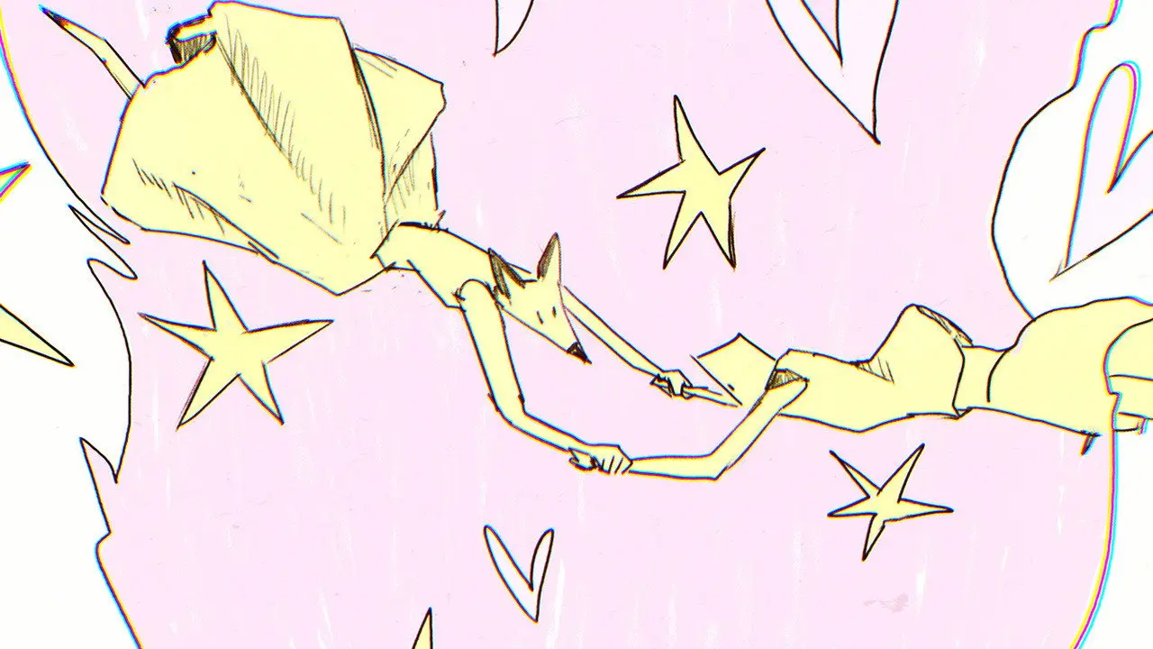 The Popstar Water Deer and I backdrop