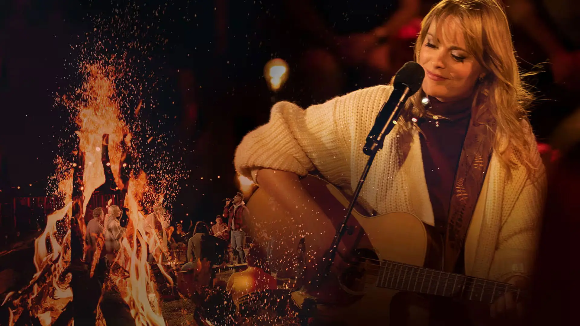 Feu de camp backdrop