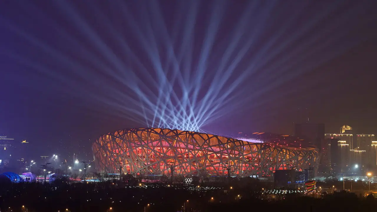 Beijing 2022 Olympics Closing Ceremony backdrop