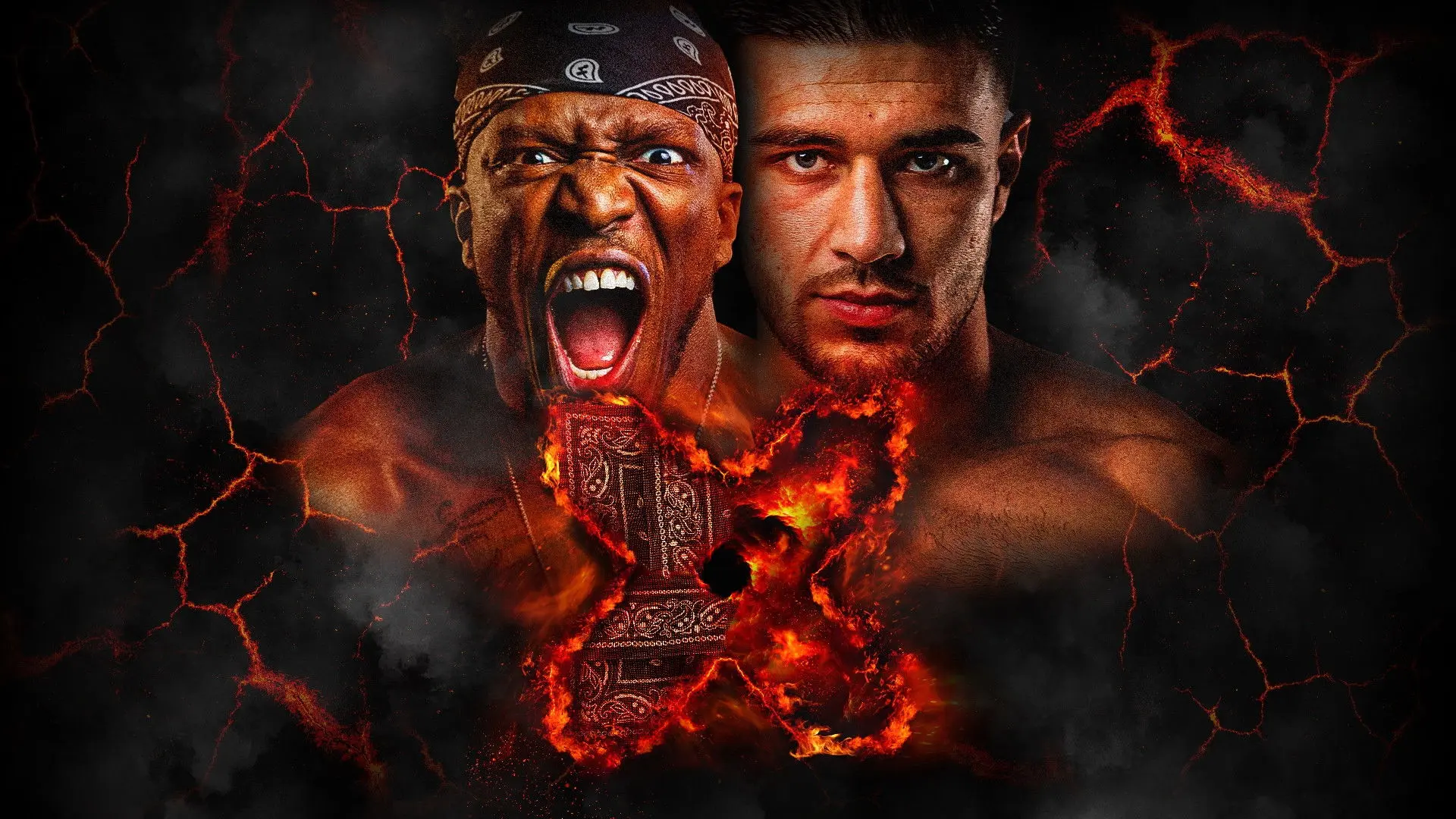 KSI vs. Tommy Fury backdrop