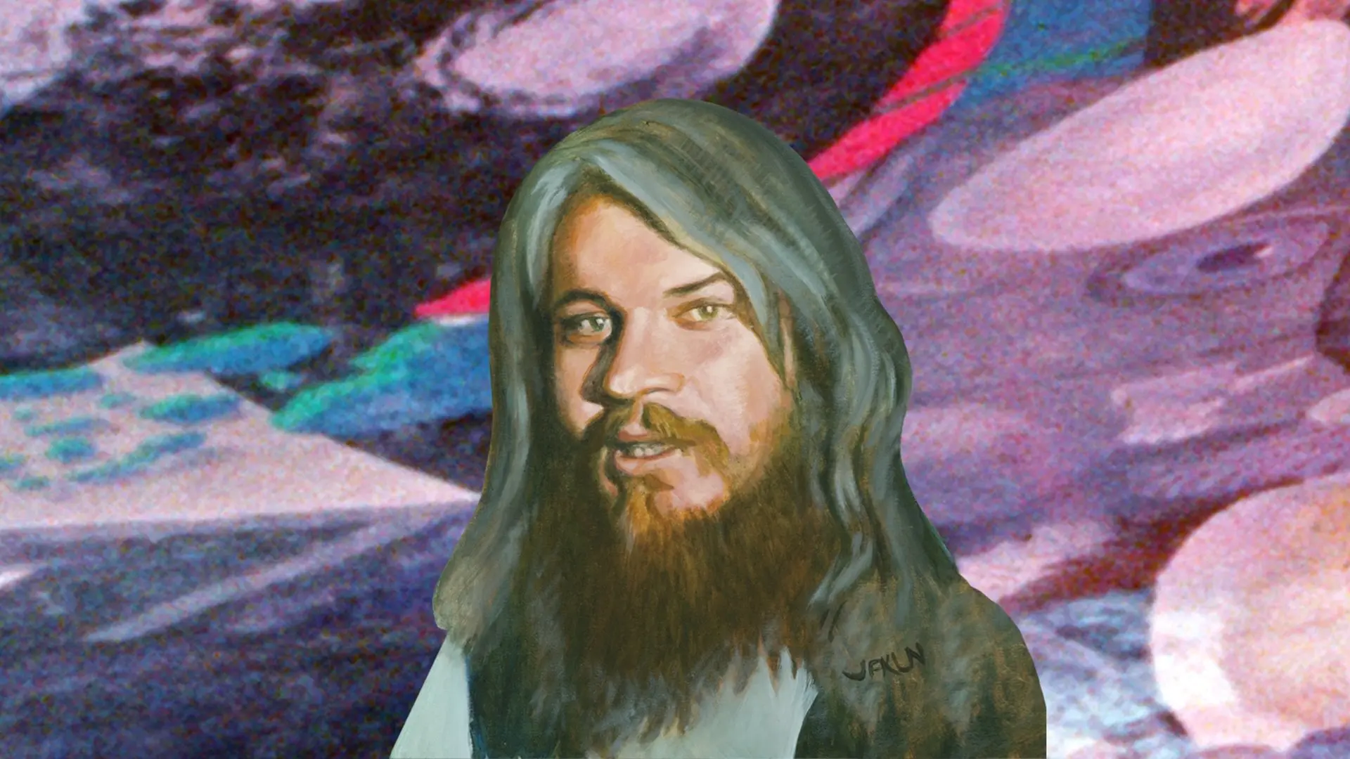 A Poem Is a Naked Person backdrop