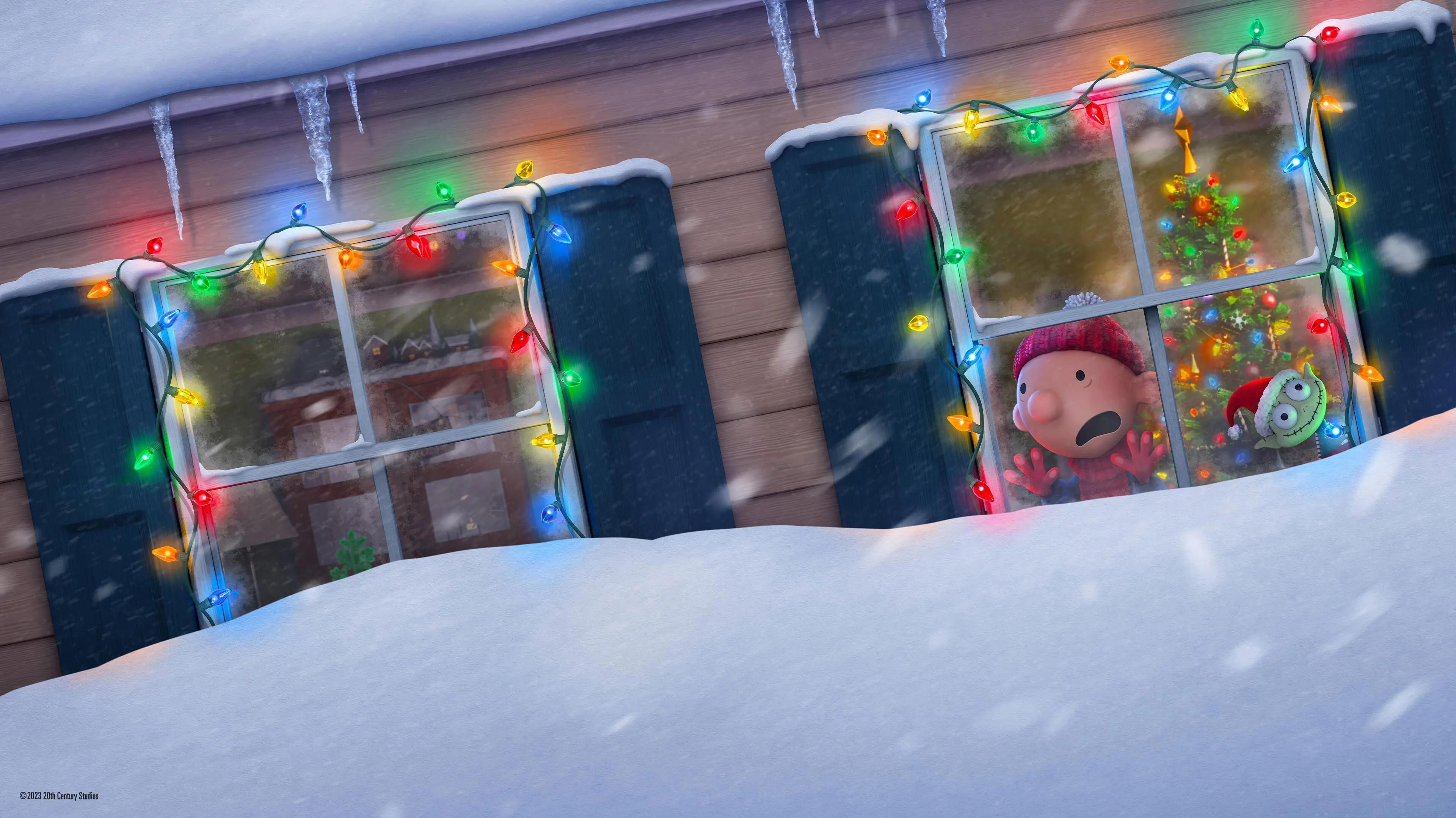 Diary of a Wimpy Kid Christmas: Cabin Fever backdrop