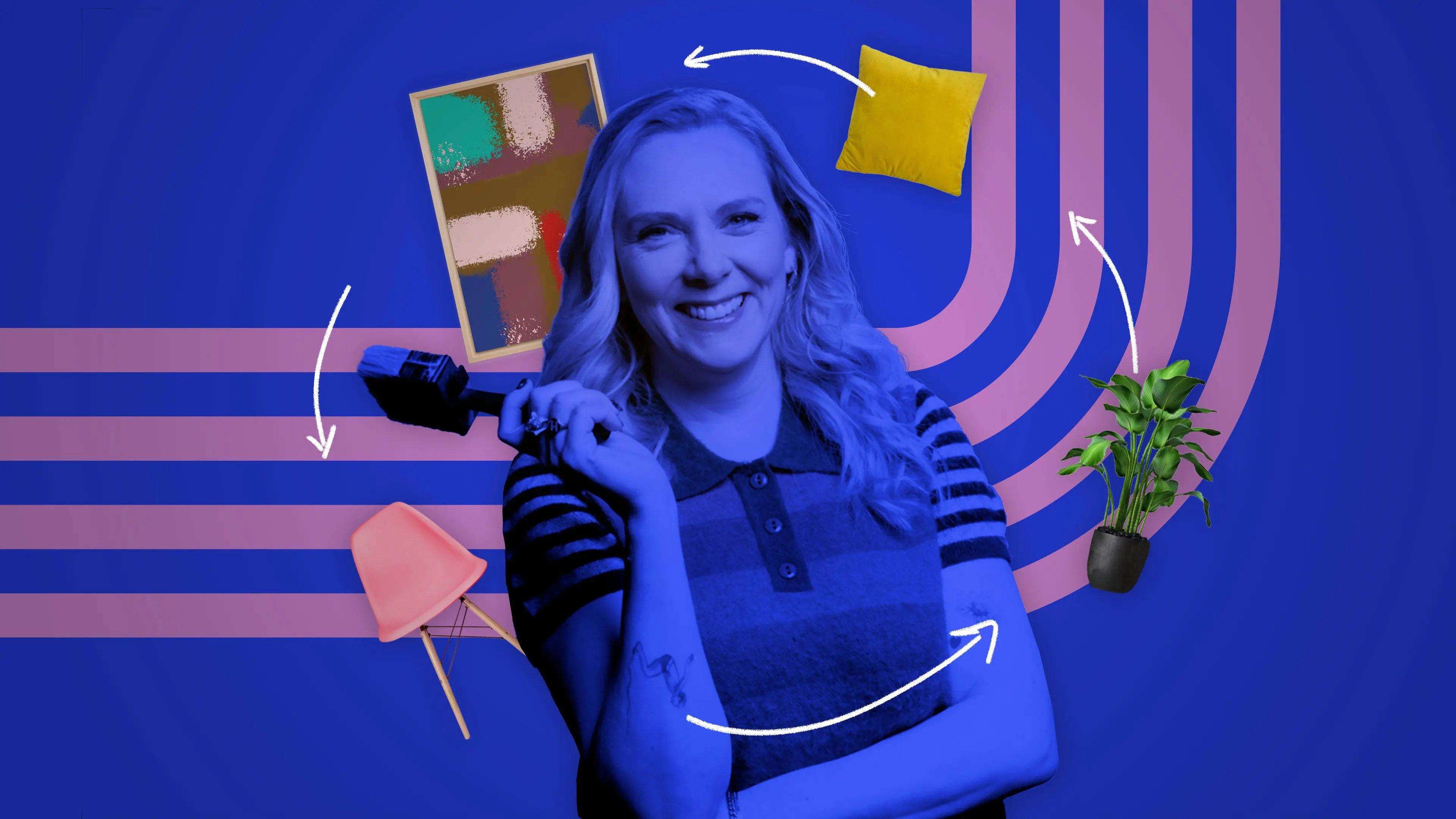 Jelka op eigen houtje backdrop