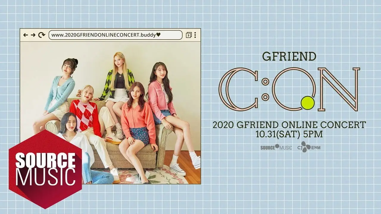 2020 GFriend Online Concert GFriend C:ON backdrop