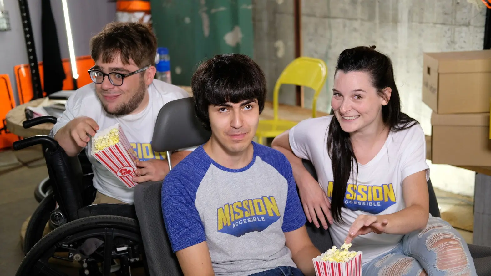 Mission accessible backdrop